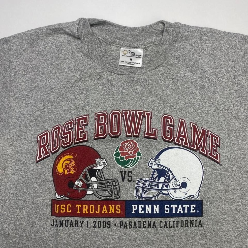 2000s 2009 Rose Bowl USC‎ Trojans vs Penn St. college shirt